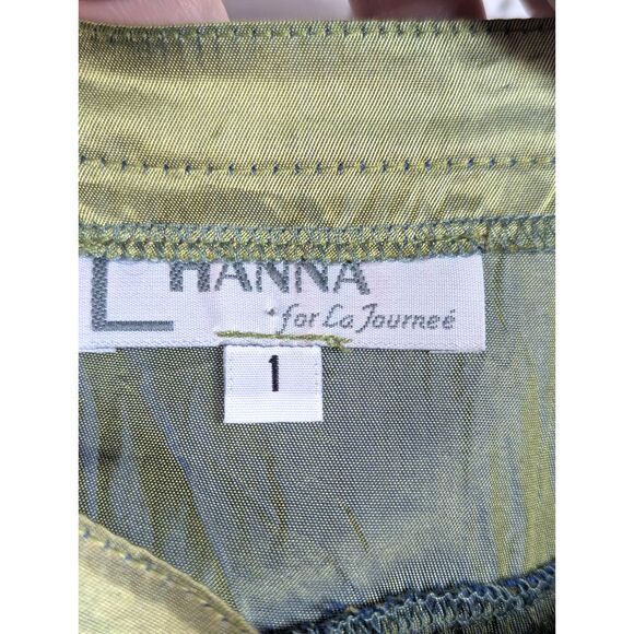 HANNA for La Journee Gathered Iridescent Maxi Skirt Steampunk Whimsygoth Small - Picture 5 of 7